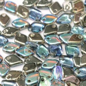 Dragon Scale Crystal Graphite Rainbow Beads 1.5X5mm in a 9 gm/tube