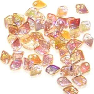 Dragon Scale Yellow Rainbow Beads 1.5X5mm in a 9 gm/tube