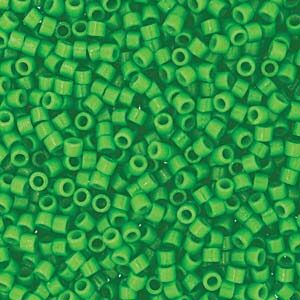 Delica 11/0 Seed Beads Duracoat Opaque Fiji Green