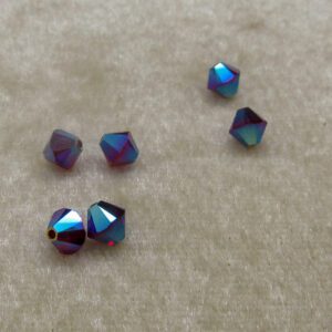 Purple Velvet 2ABX Swarovksi Crystals
