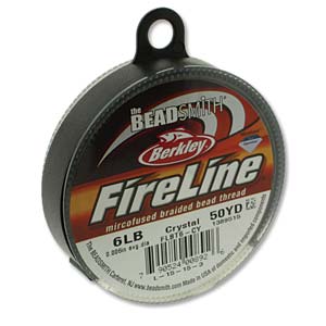 Fireline Prewaxed Thread Crystal 6lb 50 yds