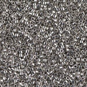 Delica 11/0 Seed Bead in Palladium Plated