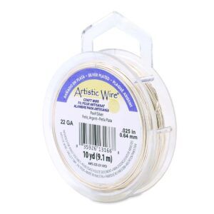 ARTISTIC WIRE 22 GAUGE PEARL SILVER 10YD/SPL