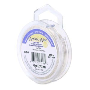 ARTISTIC WIRE 26GAUGE PEARL SILVER 30YD/SPL